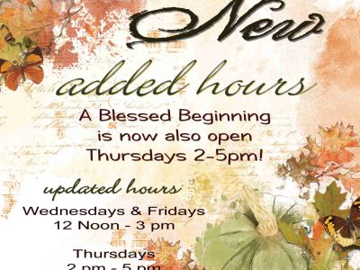 New Updated Hours!